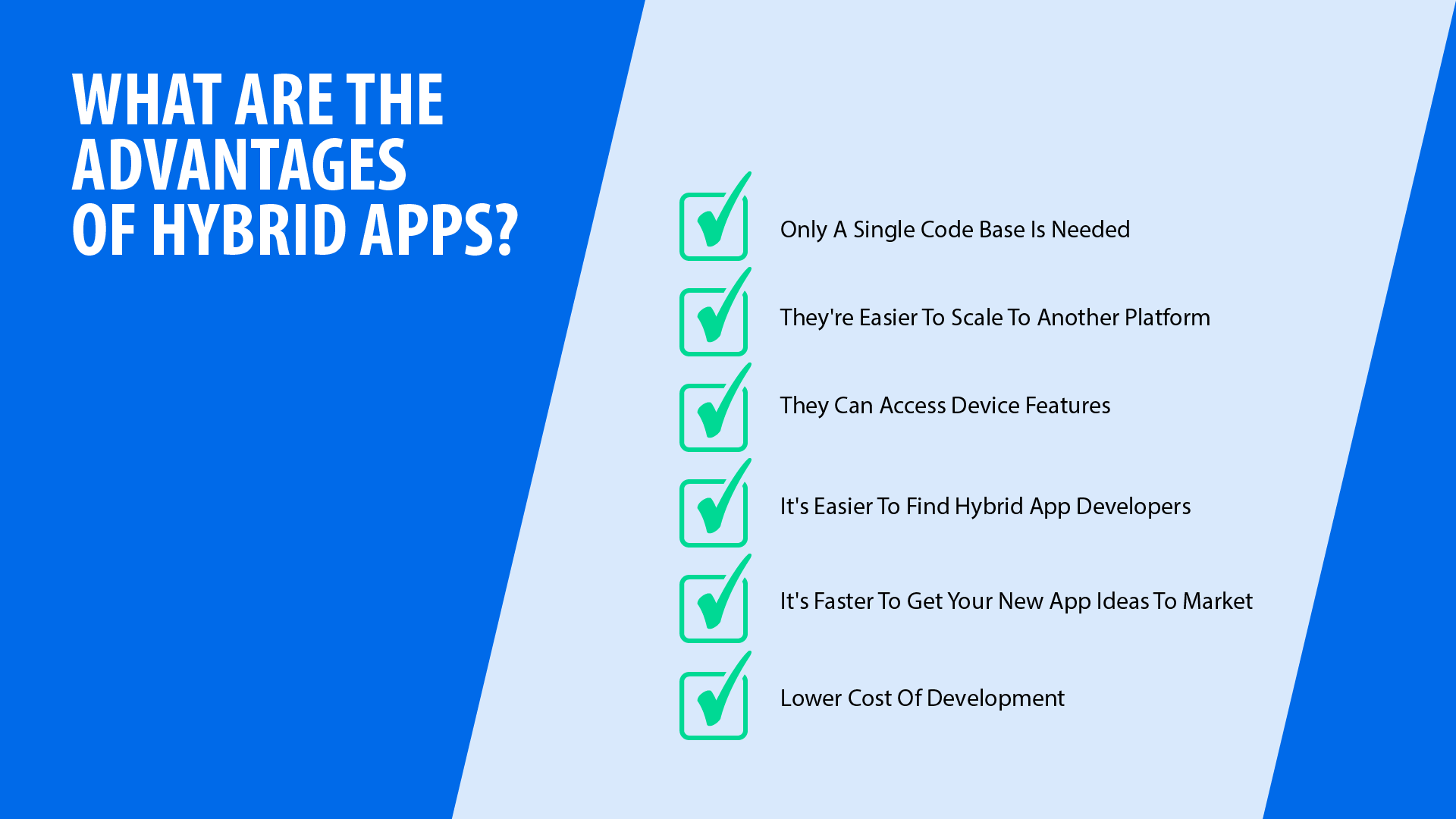 The advantages of Hybrid Apps